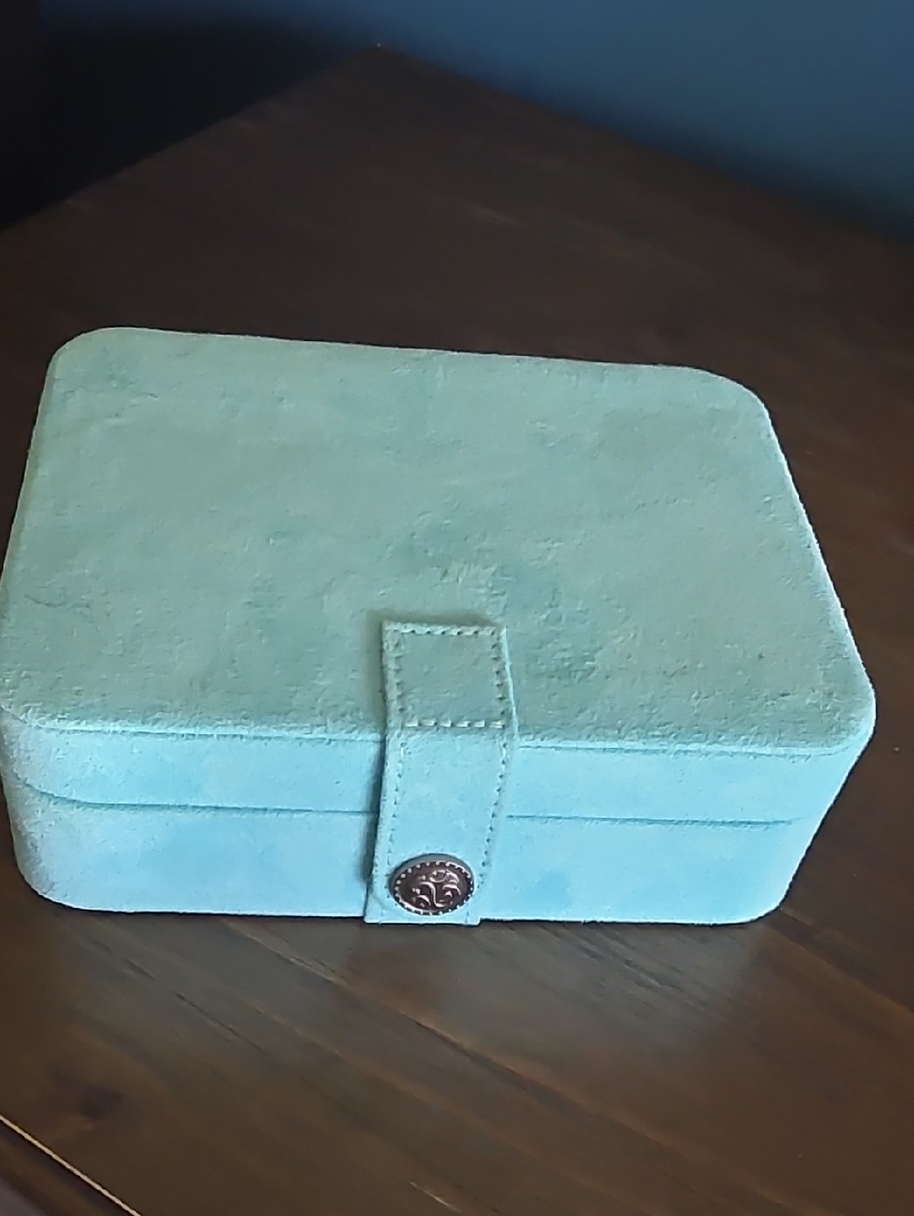 Mele & Co. Jewelry Box Blue Velvet